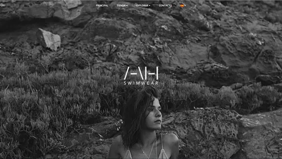 Tampilan website AH Swimwear
