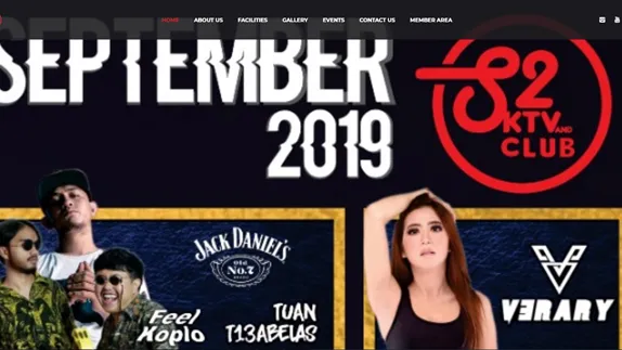 Tampilan website S2 KTV Club